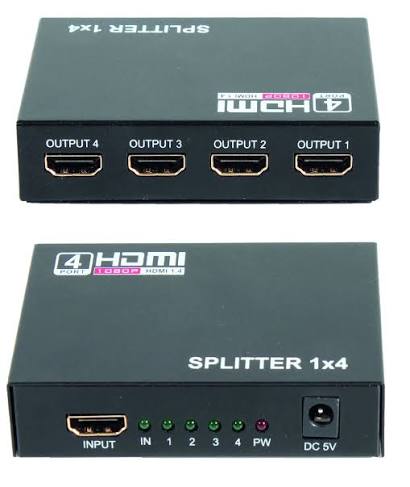 4 Way HDMI Splitter