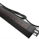 6 Way UK Extension PDU 2m Cable