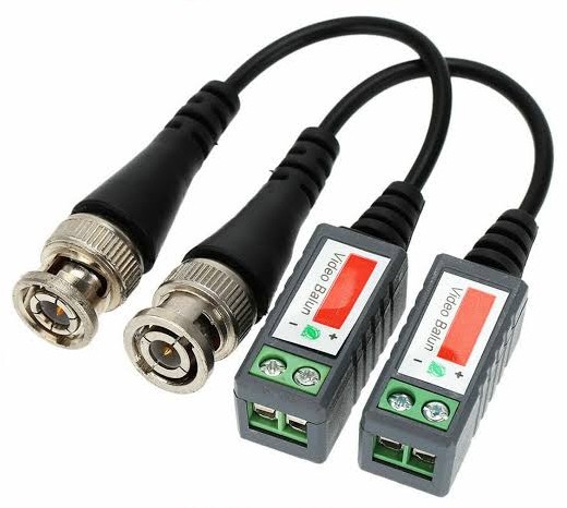 CCTV Coaxial Balun BNC Connector Pair