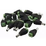 CCTV DC Power Connector Male 100pc Pack