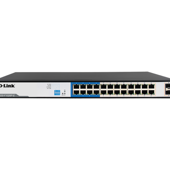DLink 24Port Gigabit + 2SFP Ports PoE Switch