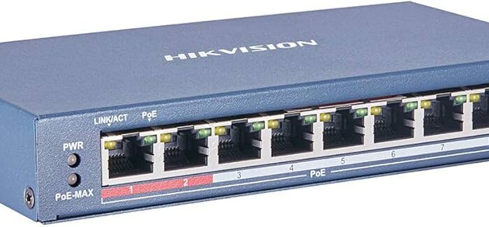 Hikvision 8 Port PoE 10-100 Unmanaged Network Switch