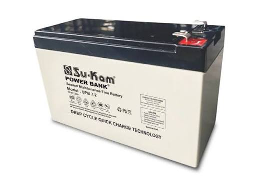 2 Sukam 12V 7AH Back Up Battery 2 Sukam 12V 7AH Back Up Battery