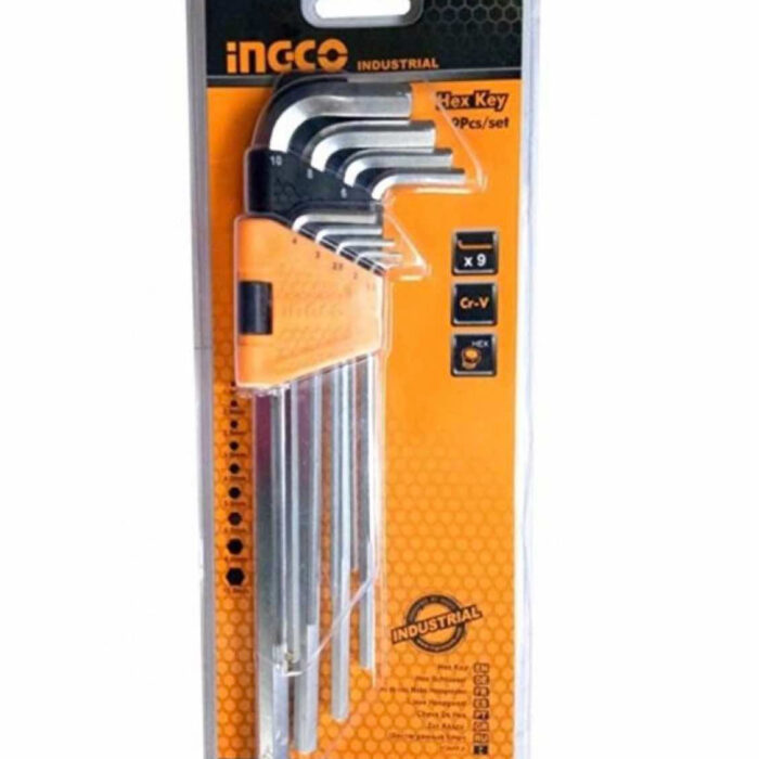 Ingco Hex Allen Key Set 9 Piece 11092GZ